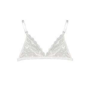 NEW TITOV women's ana triangle bralette in white